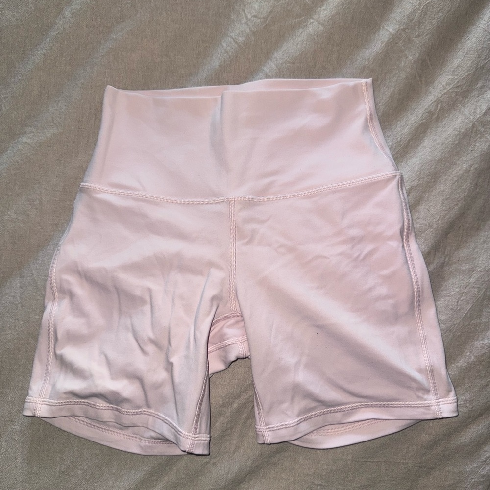 lululemon athletica Light Pink Bike Shorts
